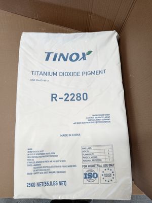 Хорошая цена. TINOX R-2280 Titanium Dioxide Rutile with Excellent Opacity High Heat Resistance and Low Volatility for Plastic Applications онлайн